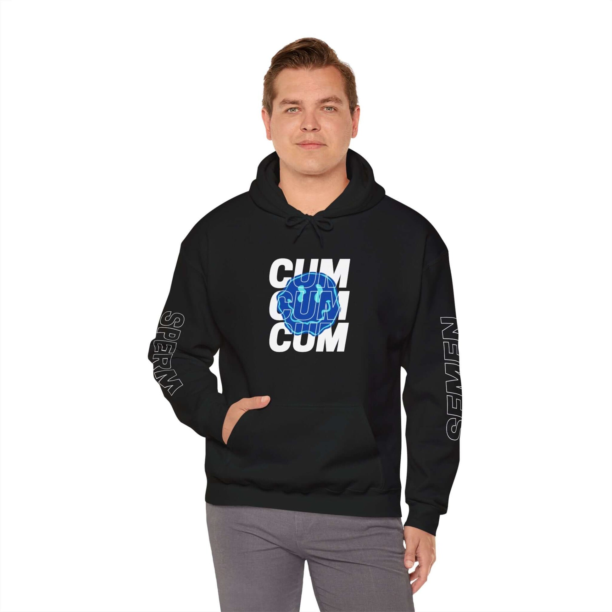 Cum - Hooded Sweatshirt - Randomz