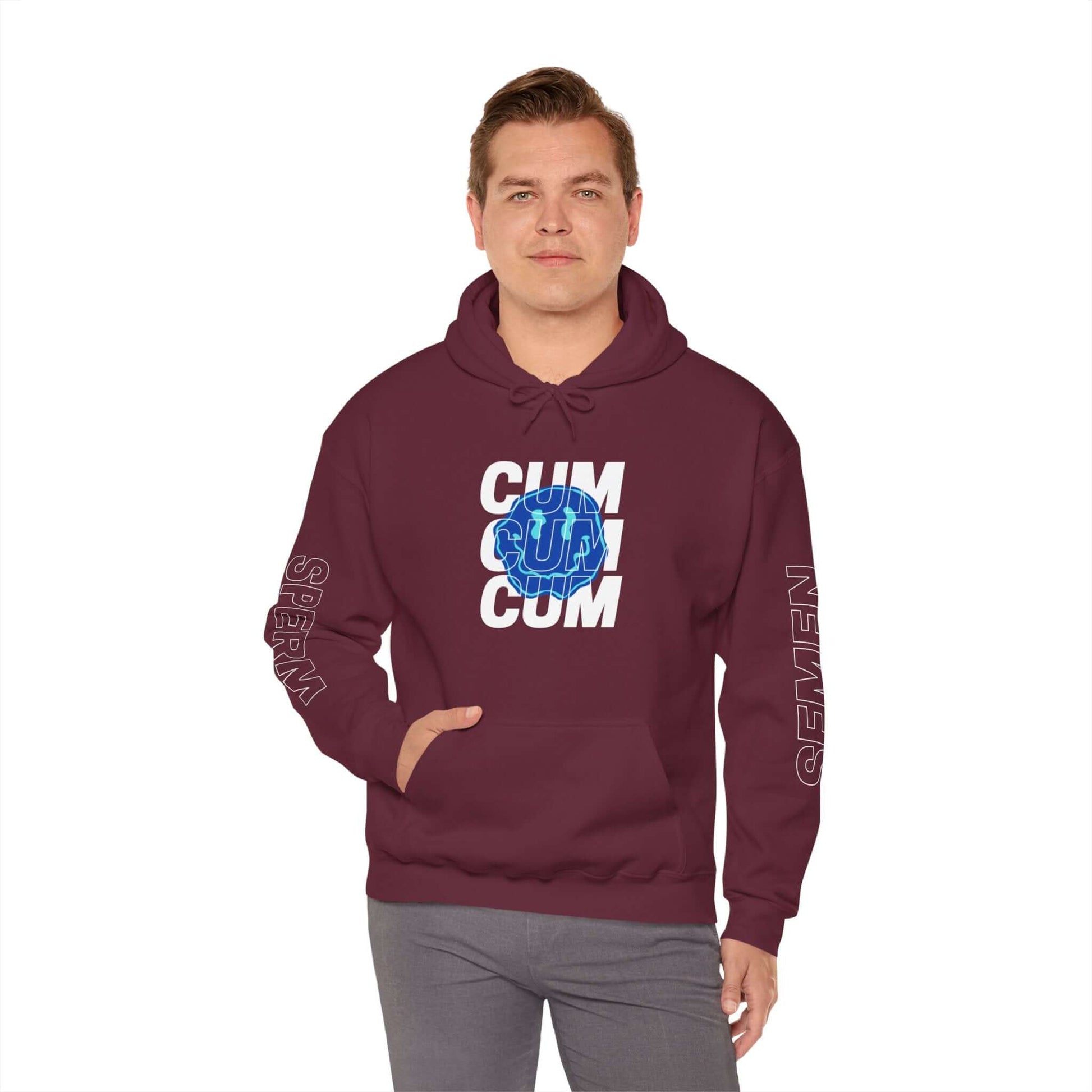 Cum - Hooded Sweatshirt - Randomz